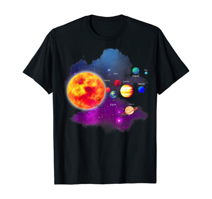 Solar System T-Shirt for Kids, Boys and Girls